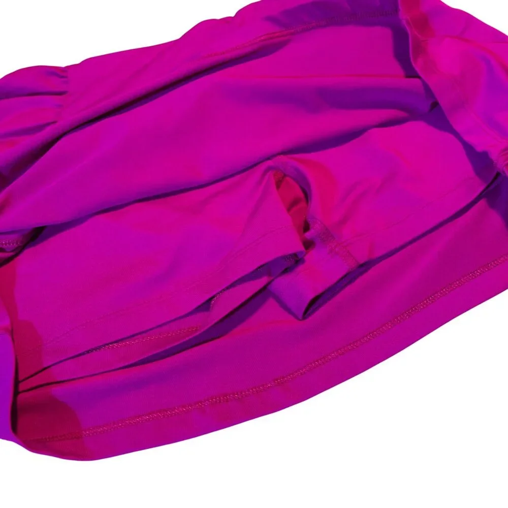 Hind Athletic Stretch Pink Purple Skort S/CH 4-6 Spandex Machine Washable - Picture 3 of 9